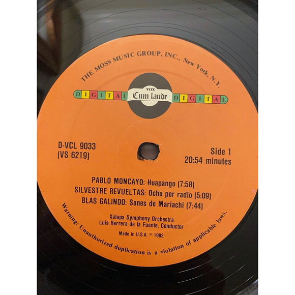 Huapango Xalapa Symphony Herrera Fuente Conductor LP D-VCL 9033 Cum Laude - Picture 5 of 7